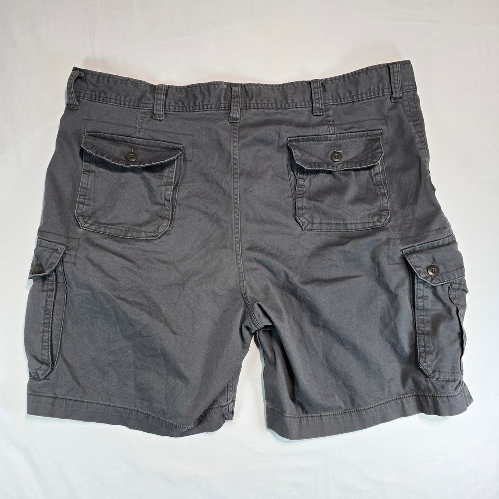The Foundry Supply‎ Young Mens Gray Cargo Shorts Size 48 Cotton Stretch Utility